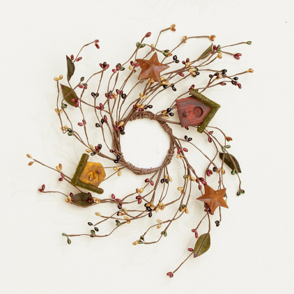 Wreath - Berries  Bird Houses & Stars