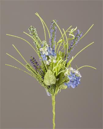 Branch - Burlap Hydrangea Arrangement, Blue