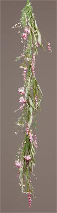 Garland - Asst Pink Wildflowers & Ferns