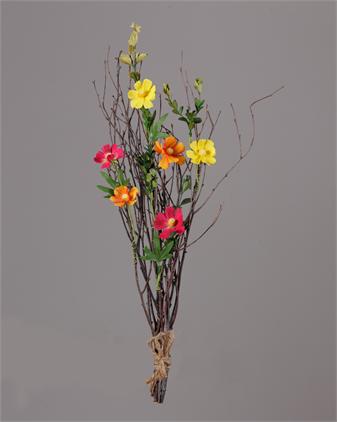 Branch - Cosmos Assorted Colors Foliage