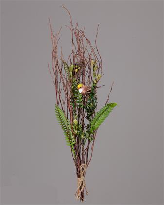 Branch - Assorted Foliage, Bird, Nest