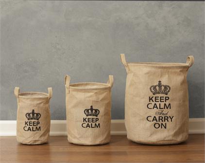 Collapsible Bins - Keep Calm