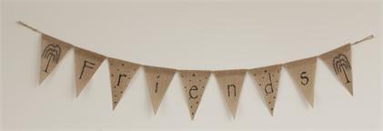 Burlap Banner - Friends