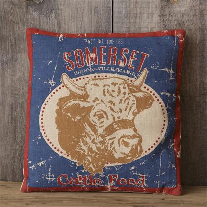 Pillow - Bull Somerset Cattle Feed