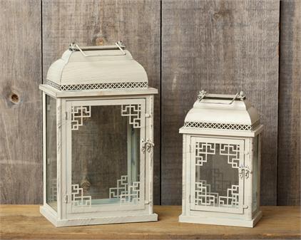 Lantern - Rectangle Cross Cutout Around The Top