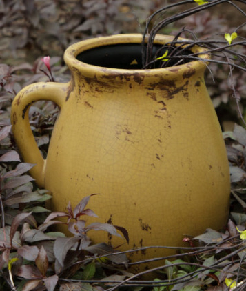 Pottery - Pitcher Mustard