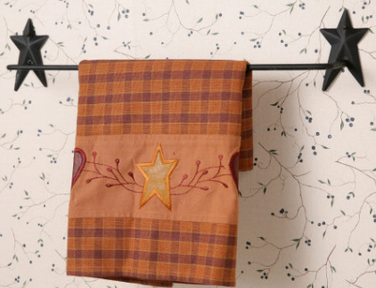 Wrought Iron Towel Bar - Wrought Iron Star