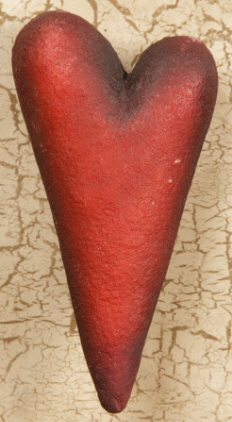 Resin Heart Light Cover - Red