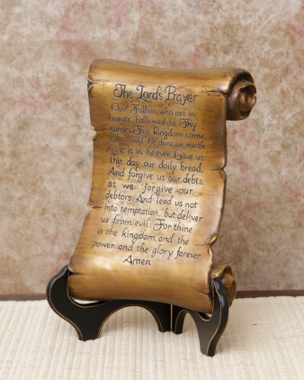 LORD S PRAYER - CARVED SCROLL