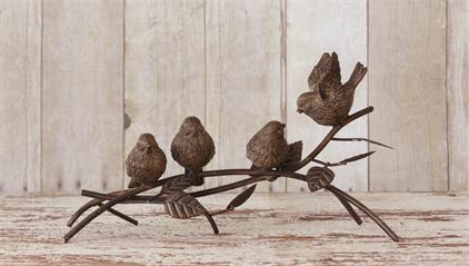 Birds Perched On A Branch