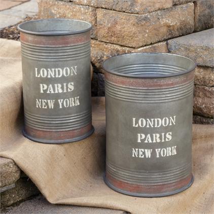 Tins - Round, London, Paris, New York